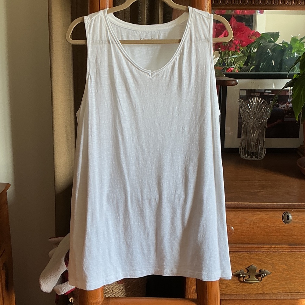 Coldwater Creek Classic White Tank Top